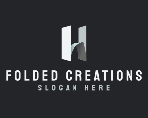 Folded - Builder Contractor Letter H logo design