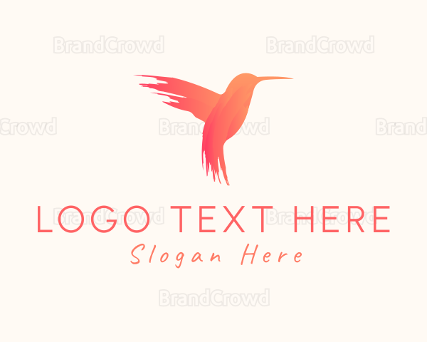 Hummingbird Gradient Paint Logo