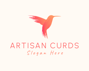 Hummingbird Gradient Paint logo design