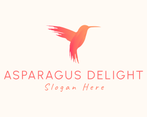 Hummingbird Gradient Paint logo design