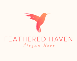 Birdwatching - Hummingbird Gradient Paint logo design