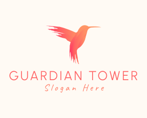 Hummingbird Gradient Paint logo design