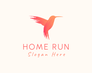 Hummingbird Gradient Paint logo design