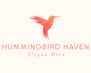 Hummingbird - Hummingbird Gradient Paint logo design