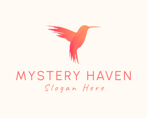 Hummingbird Gradient Paint logo design