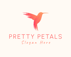 Hummingbird Gradient Paint logo design