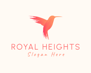 Hummingbird Gradient Paint logo design