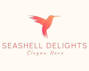 Hummingbird Gradient Paint logo design