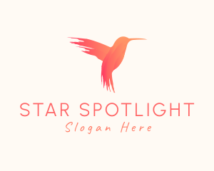 Hummingbird Gradient Paint logo design