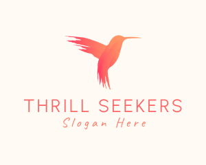 Hummingbird Gradient Paint logo design