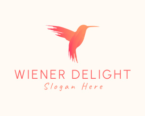 Hummingbird Gradient Paint logo design