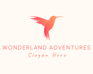 Hummingbird Gradient Paint logo design