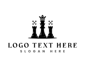 Strategy - Chess Crown Tournament logo design
