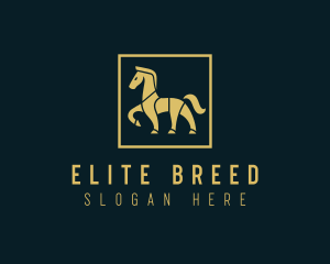 Walking Horse Stallion logo design