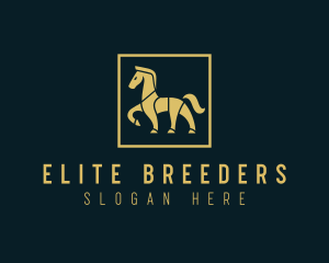 Walking Horse Stallion logo design