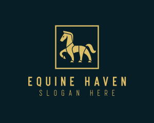 Stable - Walking Horse Stallion logo design