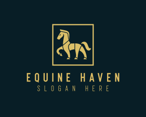 Walking Horse Stallion logo design