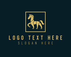 Walking Horse Stallion Logo