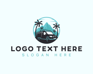 Summit - Travel Van Mountain logo design