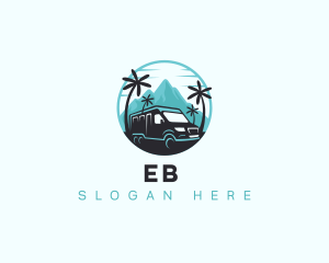Explorer - Travel Van Mountain logo design