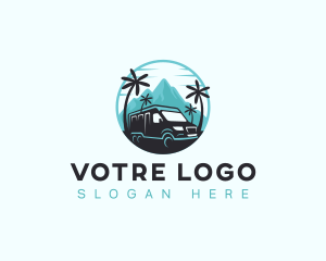 Vehicle - Travel Van Mountain logo design
