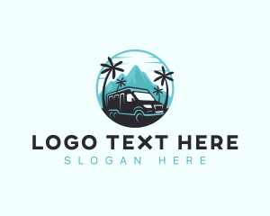 Van - Travel Van Mountain logo design