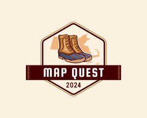 Massachusetts Boots Fashion logo design