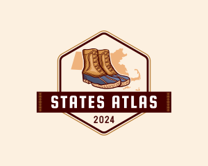 Massachusetts Boots Fashion logo design