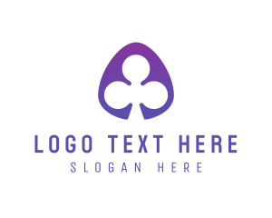 Card Game - Clover Leaf Badge logo design