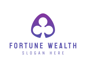 Fortune - Clover Leaf Badge logo design
