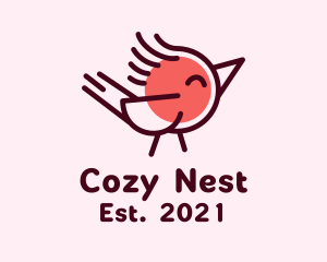 Nesting - Baby Parrot Bird logo design