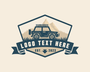 Car - Travel Trip Jeep logo design