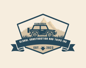 Travel Trip Jeep logo design