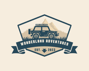 Travel Trip Jeep logo design