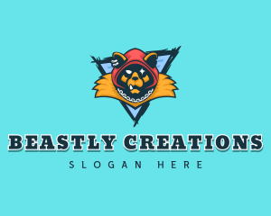 Scary Wolf Monster logo design