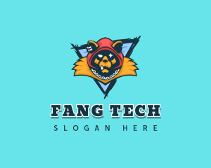 Fang - Scary Wolf Monster logo design