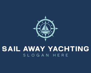 Nautical Compass Sailing logo design