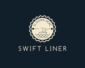 Boat Sailing Badge logo design