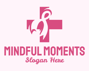 Awareness - Breast Cancer Ribbon logo design
