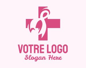 Cancer - Breast Cancer Ribbon logo design