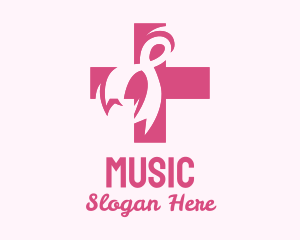 Treatment - Breast Cancer Ribbon logo design