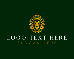 Investment - Lion Royal Crown logo design