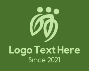 Human Resources - Organic Family Leaf logo design