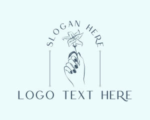 Fragrance - Elegant Floral Cosmetics logo design