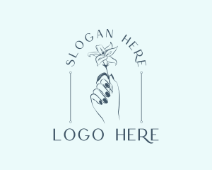Scent - Elegant Floral Cosmetics logo design