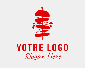 Burger Food Stall  Logo