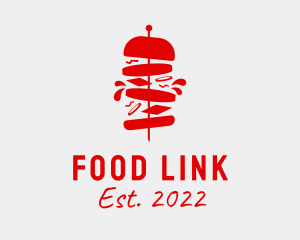 Burger Food Stall  logo design