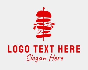 Burger Food Stall  Logo