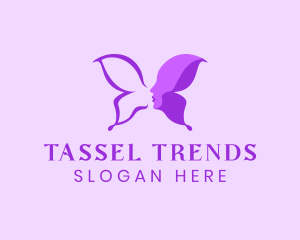 Beauty Trend Butterfly Lady logo design