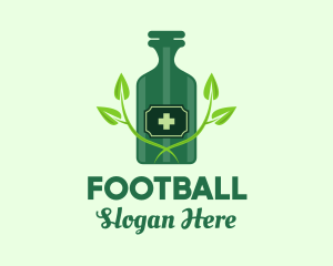 Green Natural Medicine Bottle Logo